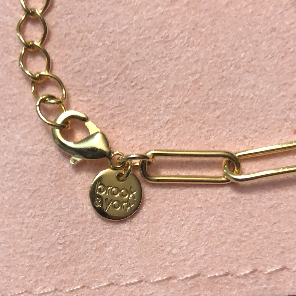 Brook&York Callie white enamel bracelet new in box - Picture 12 of 13